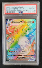 Charizard VMAX 074/073 Champion's Path PSA 10 GEM MINT Pokemon Graded Card